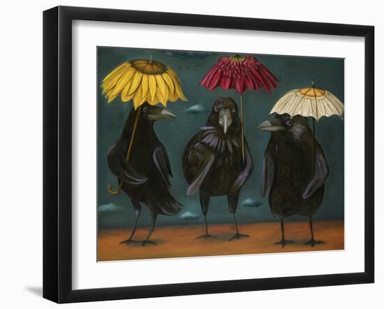 Ravens Rain-Leah Saulnier-Framed Giclee Print