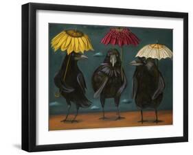 Ravens Rain-Leah Saulnier-Framed Giclee Print