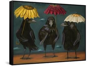 Ravens Rain-Leah Saulnier-Framed Stretched Canvas