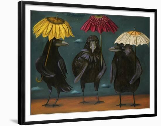 Ravens Rain-Leah Saulnier-Framed Premium Giclee Print