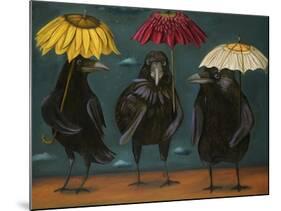 Ravens Rain-Leah Saulnier-Mounted Premium Giclee Print