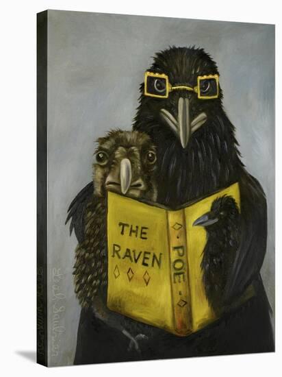 Ravens Read-Leah Saulnier-Stretched Canvas