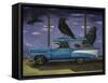 Ravens Ride-Leah Saulnier-Framed Stretched Canvas