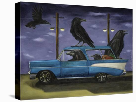 Ravens Ride-Leah Saulnier-Stretched Canvas
