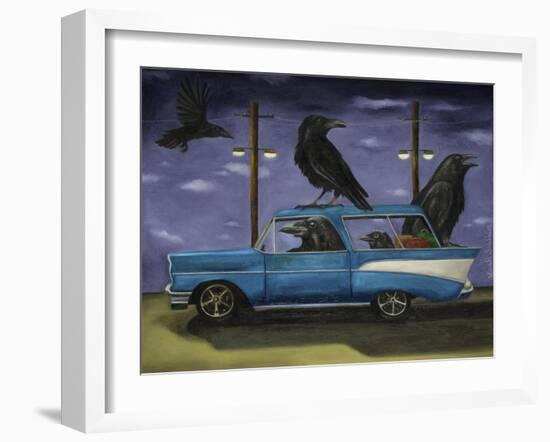 Ravens Ride-Leah Saulnier-Framed Giclee Print