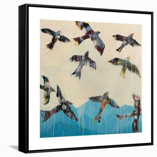 Ravens Rising-Kellie Day-Framed Stretched Canvas