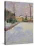 Ravenscourt Park under Snow-Sarah Butterfield-Stretched Canvas