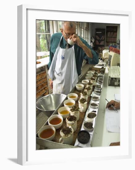 Ravi Kidwai, Tea Specialist, Tasting and Assessing Tea, Kolkata-Eitan Simanor-Framed Photographic Print