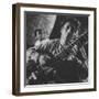 Ravi Shankar Passionately Playing the Sitar-Paul Schutzer-Framed Premium Photographic Print