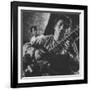 Ravi Shankar Passionately Playing the Sitar-Paul Schutzer-Framed Premium Photographic Print