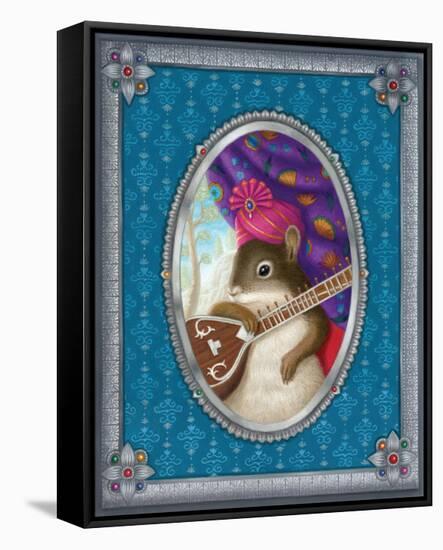 Ravi The Squirrel-Gina Matarazzo-Framed Stretched Canvas