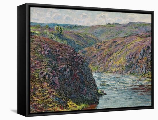 Ravines of the Creuse at the End of the Day, 1889-Claude Monet-Framed Stretched Canvas