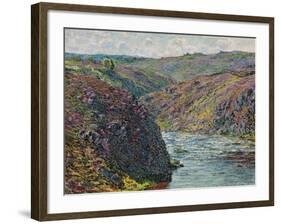 Ravines of the Creuse at the End of the Day, 1889-Claude Monet-Framed Giclee Print