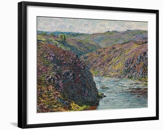 Ravines of the Creuse at the End of the Day, 1889-Claude Monet-Framed Giclee Print