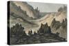 Ravins Volcaniques et Montagne de Cendre, c19th century-null-Stretched Canvas