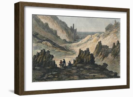 Ravins Volcaniques et Montagne de Cendre, c19th century-null-Framed Giclee Print