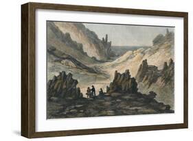 Ravins Volcaniques et Montagne de Cendre, c19th century-null-Framed Giclee Print