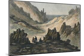 Ravins Volcaniques et Montagne de Cendre, c19th century-null-Mounted Giclee Print