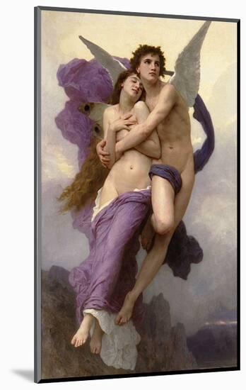 Ravishment of Psyche-William Adolphe Bouguereau-Mounted Art Print