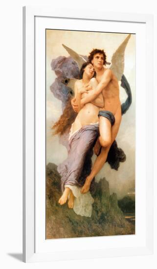 Ravissement de Psyche-William Adolphe Bouguereau-Framed Art Print