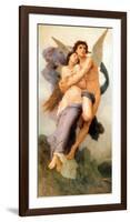 Ravissement de Psyche-William Adolphe Bouguereau-Framed Art Print