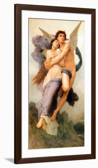 Ravissement de Psyche-William Adolphe Bouguereau-Framed Art Print