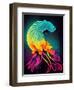 Raw Flower Bear-null-Framed Art Print