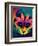 Raw Flower Fox-null-Framed Art Print