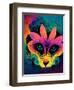 Raw Flower Fox-null-Framed Art Print