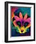 Raw Flower Fox-null-Framed Art Print