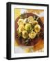 Raw Noodle Nests with Lime Chilis and Bay Leaves-null-Framed Photographic Print