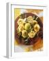 Raw Noodle Nests with Lime Chilis and Bay Leaves-null-Framed Photographic Print