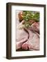 Raw Pork Chops, Fresh Herbs and Tomatoes-Foodcollection-Framed Photographic Print