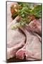 Raw Pork Chops, Fresh Herbs and Tomatoes-Foodcollection-Mounted Photographic Print