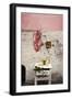 Raw Pork Ribs Hanging on the Wall of a House, Next to a A Gold-Framed Picture-Maria Brinkop-Framed Premium Photographic Print