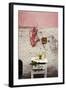 Raw Pork Ribs Hanging on the Wall of a House, Next to a A Gold-Framed Picture-Maria Brinkop-Framed Photographic Print