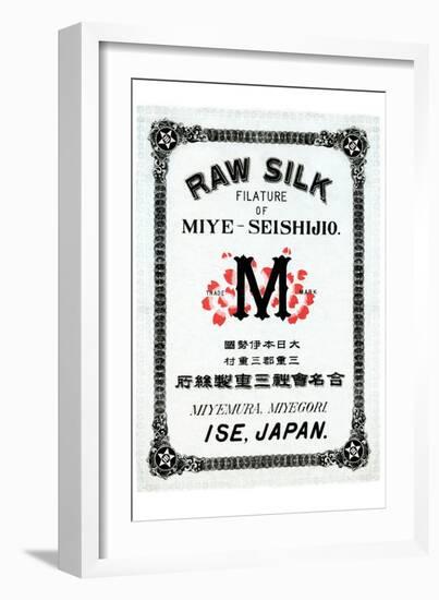 Raw Silk Filature of Miye-Seishijio, Ise, Japan-null-Framed Art Print