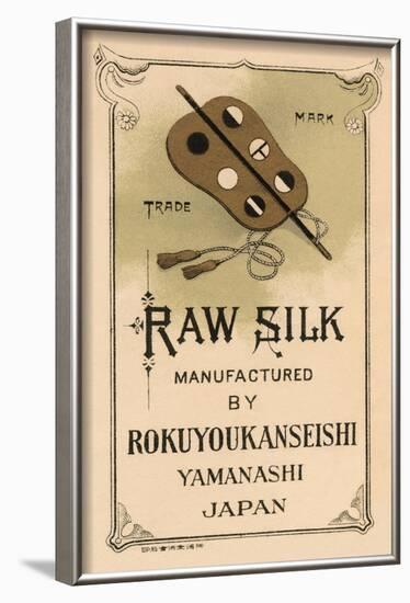 Raw Silk Manufactured By Rokuuyokanseishi, Yamanashi Japan-null-Framed Art Print