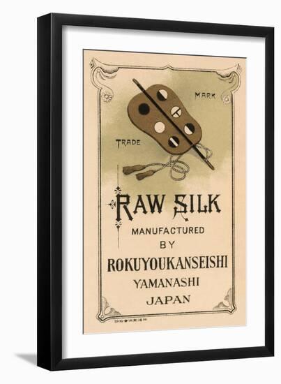 Raw Silk Manufactured By Rokuuyokanseishi, Yamanashi Japan-null-Framed Art Print