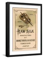 Raw Silk Manufactured By Rokuuyokanseishi, Yamanashi Japan-null-Framed Art Print