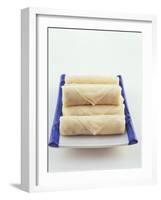 Raw Spring Rolls on a Platter-Peter Medilek-Framed Photographic Print