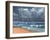 Raw - Storm over Lindisfarne-Richard Harpum-Framed Art Print