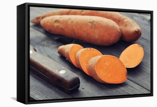 Raw Sweet Potatoes-tashka2000-Framed Stretched Canvas