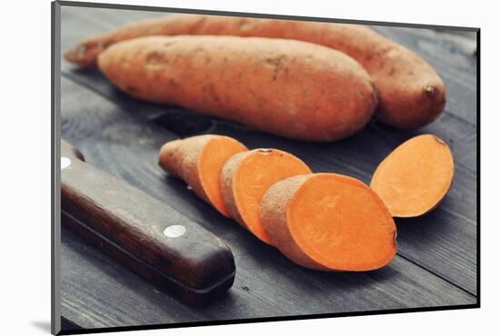 Raw Sweet Potatoes-tashka2000-Mounted Photographic Print