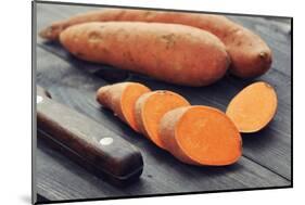 Raw Sweet Potatoes-tashka2000-Mounted Photographic Print