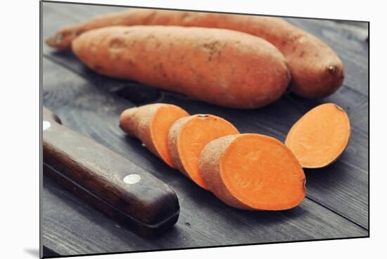 Raw Sweet Potatoes-tashka2000-Mounted Photographic Print