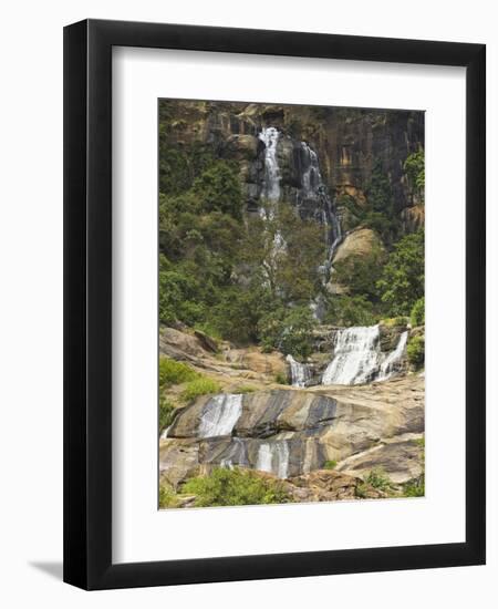 Rawana (Ravana) Falls, a Popular Sight by the Highway to the Coast as it Drops Thru Ella Gap, Ella,-Rob Francis-Framed Premium Photographic Print