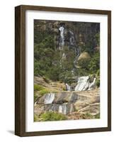 Rawana (Ravana) Falls, a Popular Sight by the Highway to the Coast as it Drops Thru Ella Gap, Ella,-Rob Francis-Framed Photographic Print