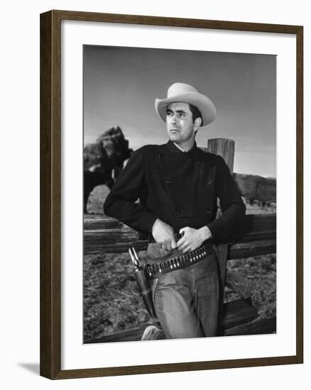 Rawhide, Tyrone Power, 1951-null-Framed Photo