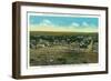Rawlins, Wyoming, Panoramic View of the Town-Lantern Press-Framed Art Print